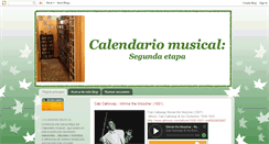 Desktop Screenshot of calendariomusical.blogspot.com