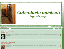 Tablet Screenshot of calendariomusical.blogspot.com