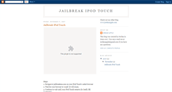 Desktop Screenshot of jailbreakipodtouch.blogspot.com