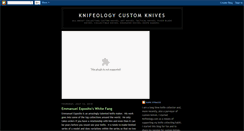 Desktop Screenshot of knifeologycustomknives.blogspot.com