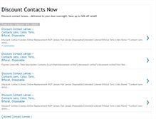 Tablet Screenshot of discountcontactsnow.blogspot.com