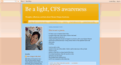 Desktop Screenshot of bealightcfsawareness.blogspot.com