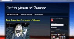 Desktop Screenshot of its-worth-it-project.blogspot.com