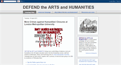 Desktop Screenshot of defendartsandhums.blogspot.com