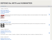 Tablet Screenshot of defendartsandhums.blogspot.com