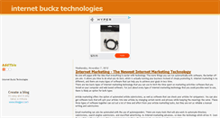 Desktop Screenshot of internetbuckztechnologies.blogspot.com