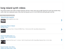 Tablet Screenshot of korg-roland-synth-videos.blogspot.com