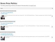 Tablet Screenshot of bronxpresspolitics.blogspot.com