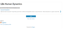 Tablet Screenshot of lbahumandynamics.blogspot.com