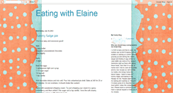 Desktop Screenshot of eatingwithelaine.blogspot.com