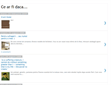 Tablet Screenshot of ce-ar-fi-daca.blogspot.com