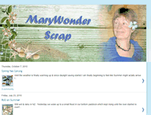 Tablet Screenshot of marywonderscrap.blogspot.com