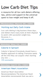 Mobile Screenshot of lowcarbdiettips.blogspot.com