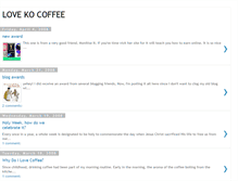 Tablet Screenshot of lovekocoffee.blogspot.com