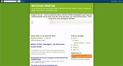 Desktop Screenshot of noticiasdiretas.blogspot.com