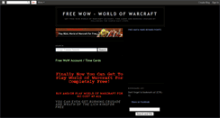 Desktop Screenshot of free-wow.blogspot.com
