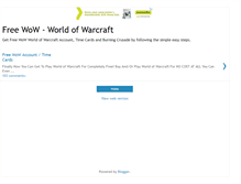 Tablet Screenshot of free-wow.blogspot.com