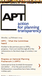 Mobile Screenshot of actionforplanningtransparency.blogspot.com