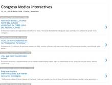 Tablet Screenshot of congresomediosinteractivos.blogspot.com