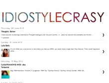 Tablet Screenshot of idiostylecrasy.blogspot.com