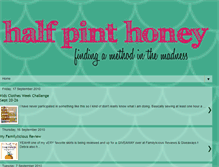 Tablet Screenshot of halfpinthoney.blogspot.com