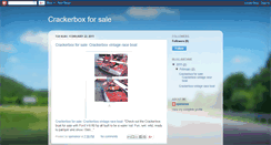 Desktop Screenshot of crackerboxforsale.blogspot.com
