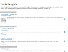 Tablet Screenshot of crossmediathoughts.blogspot.com