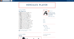 Desktop Screenshot of herculesplayer.blogspot.com