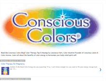 Tablet Screenshot of consciouscolors.blogspot.com