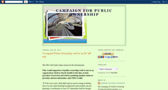 Desktop Screenshot of campaign4publicownership.blogspot.com