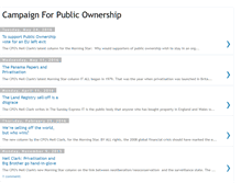 Tablet Screenshot of campaign4publicownership.blogspot.com