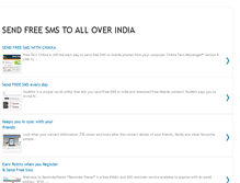 Tablet Screenshot of indiasendsms.blogspot.com