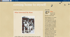 Desktop Screenshot of cominghometomyself.blogspot.com