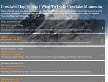 Tablet Screenshot of crosslakehappenings.blogspot.com