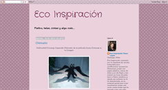 Desktop Screenshot of ecoinspiracion.blogspot.com