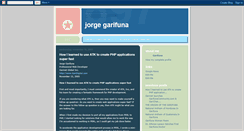 Desktop Screenshot of jorgegarifuna.blogspot.com