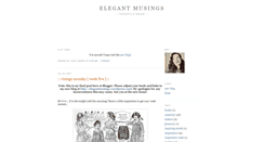 Desktop Screenshot of elegantmusing.blogspot.com