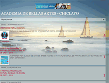 Tablet Screenshot of bellasarteschiclayo.blogspot.com