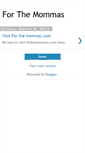 Mobile Screenshot of forthemommas.blogspot.com