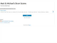 Tablet Screenshot of drumcharts.blogspot.com