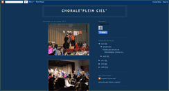 Desktop Screenshot of choralepleinciel.blogspot.com