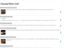 Tablet Screenshot of choralepleinciel.blogspot.com
