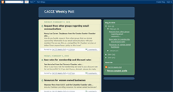 Desktop Screenshot of cacceweeklypoll.blogspot.com