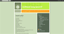 Desktop Screenshot of northlandsongquest07.blogspot.com