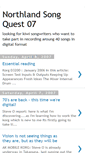 Mobile Screenshot of northlandsongquest07.blogspot.com