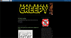 Desktop Screenshot of dearunclecreepy.blogspot.com