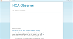 Desktop Screenshot of hoaobserver.blogspot.com