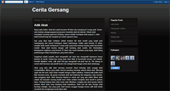 Desktop Screenshot of ceritagersang.blogspot.com