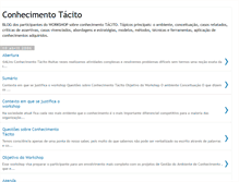 Tablet Screenshot of conhecimentotacito.blogspot.com