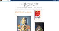 Desktop Screenshot of miniatureartpainting.blogspot.com